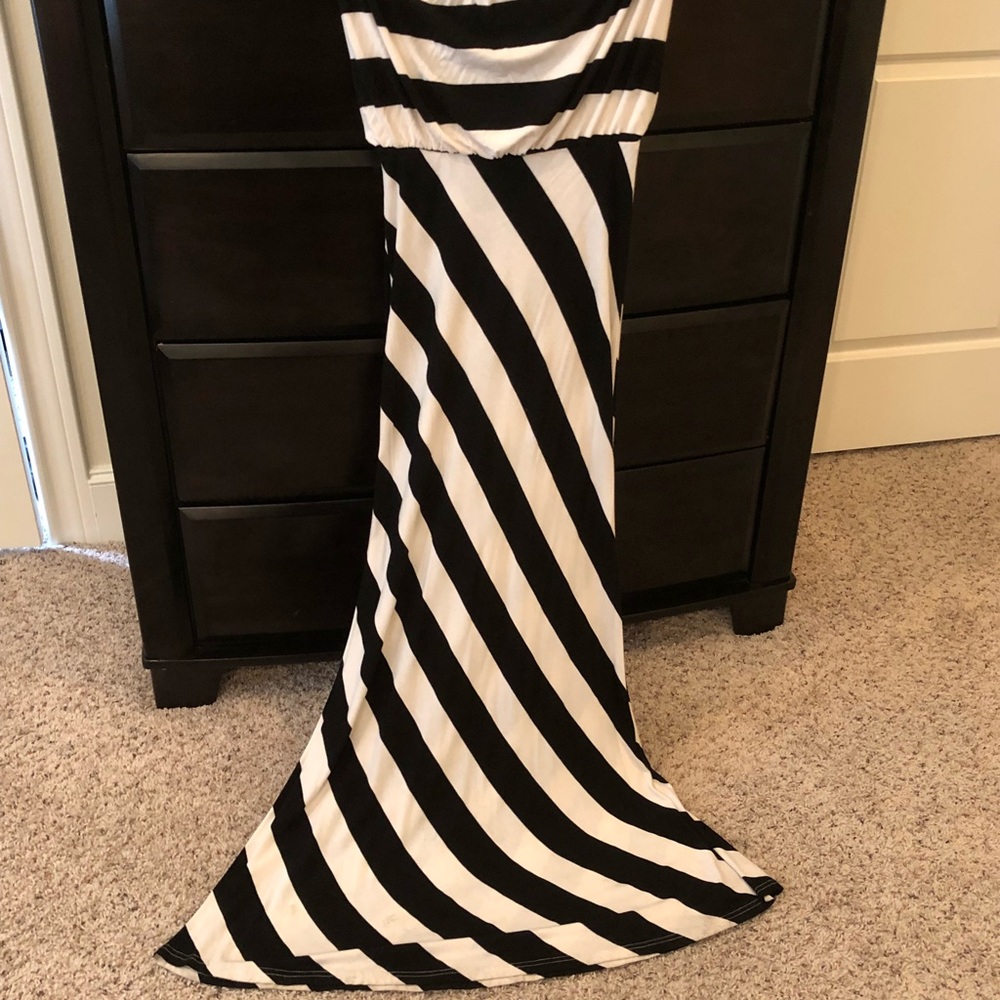 Strapless maxi dress!